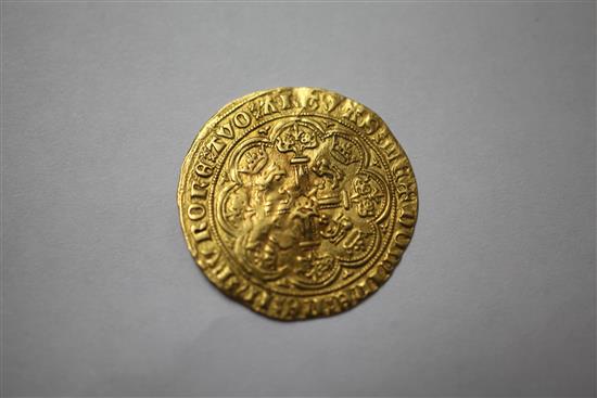 An Edward III gold half noble, pre-Treaty period 1356-61,